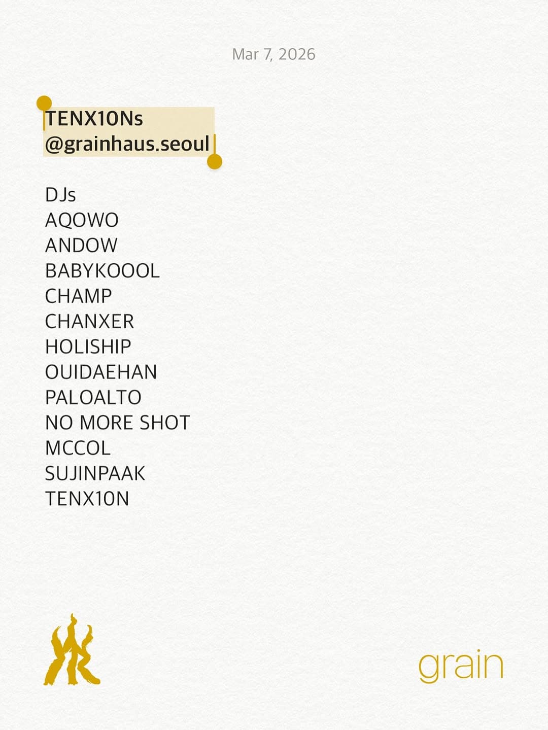 TENX10Ns