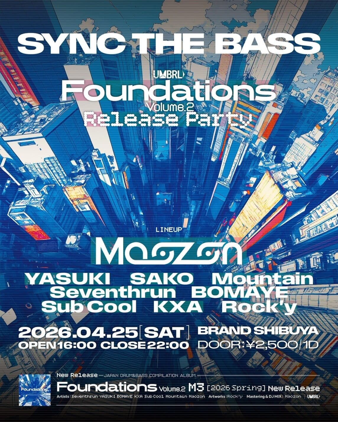Sync The Bass presentsUMBRL 'Foundations Vol.2' Release Party