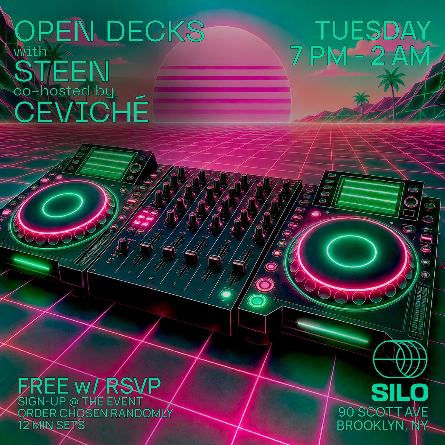 Open Decks with ceviché