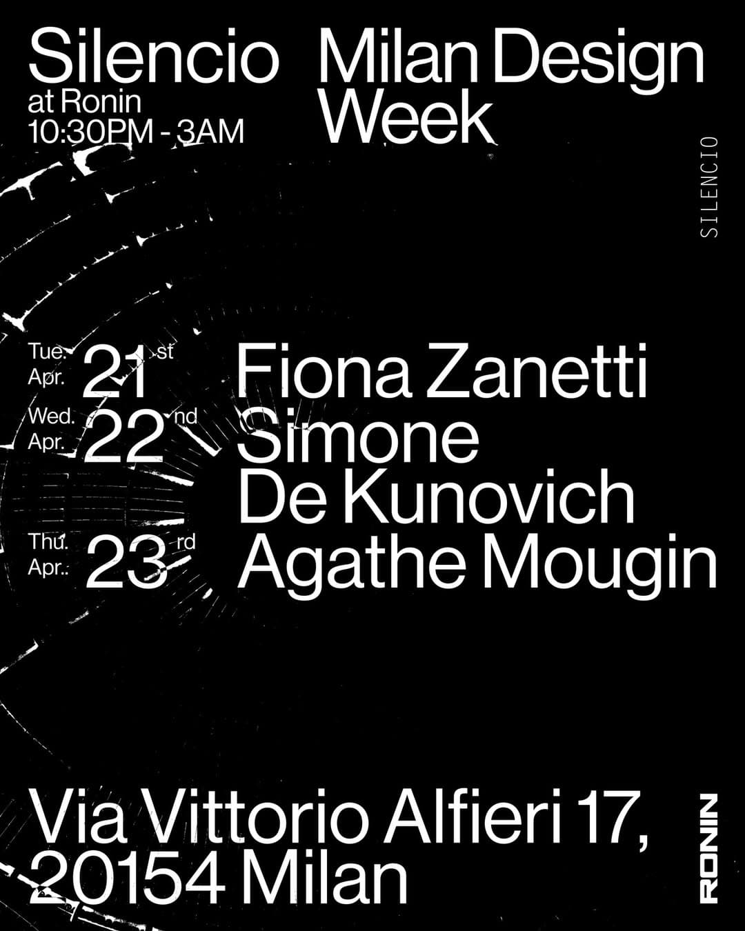 Silencio at RONIN with Simone De Kunovich