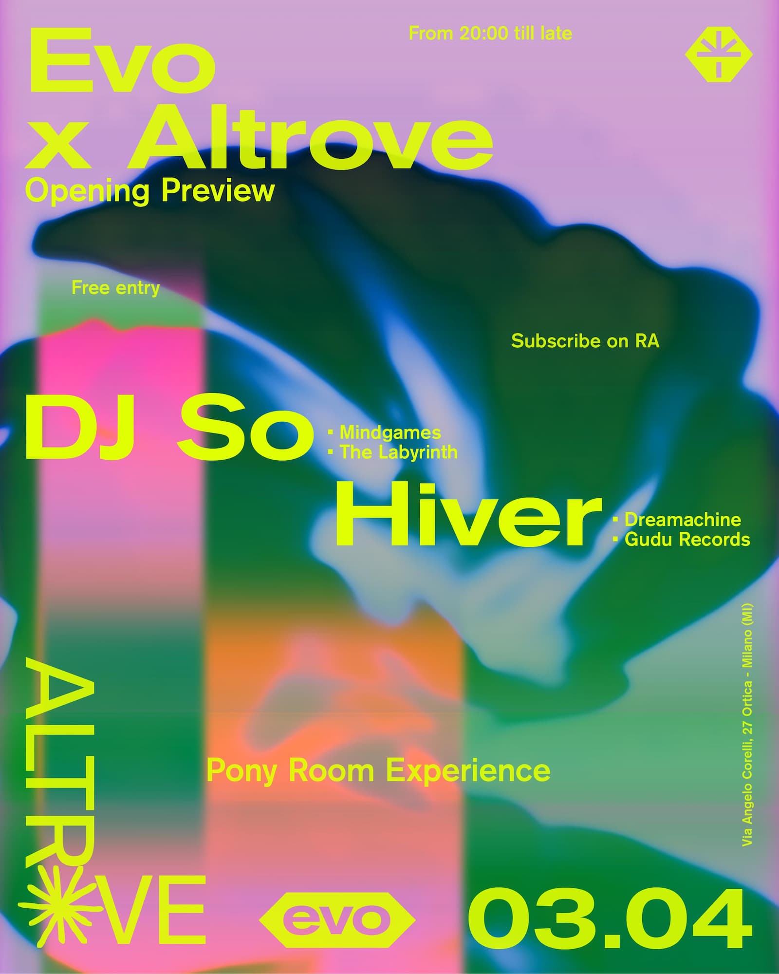 EVO X Altrove with Dj So, Hiver