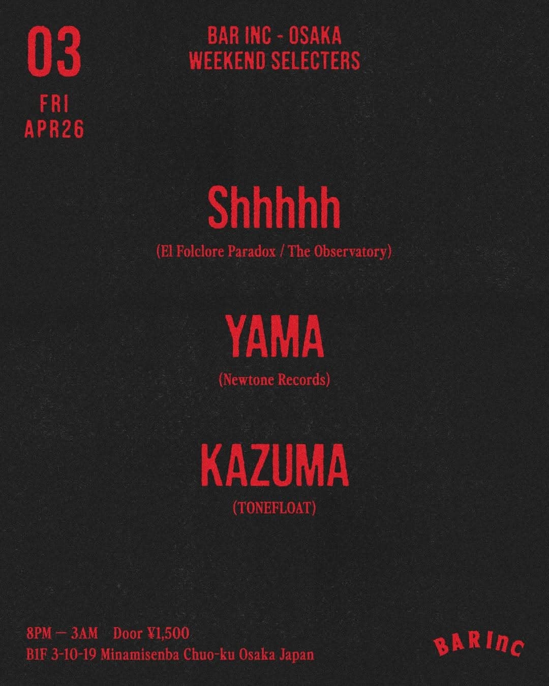 WEEKDAY ORDERS