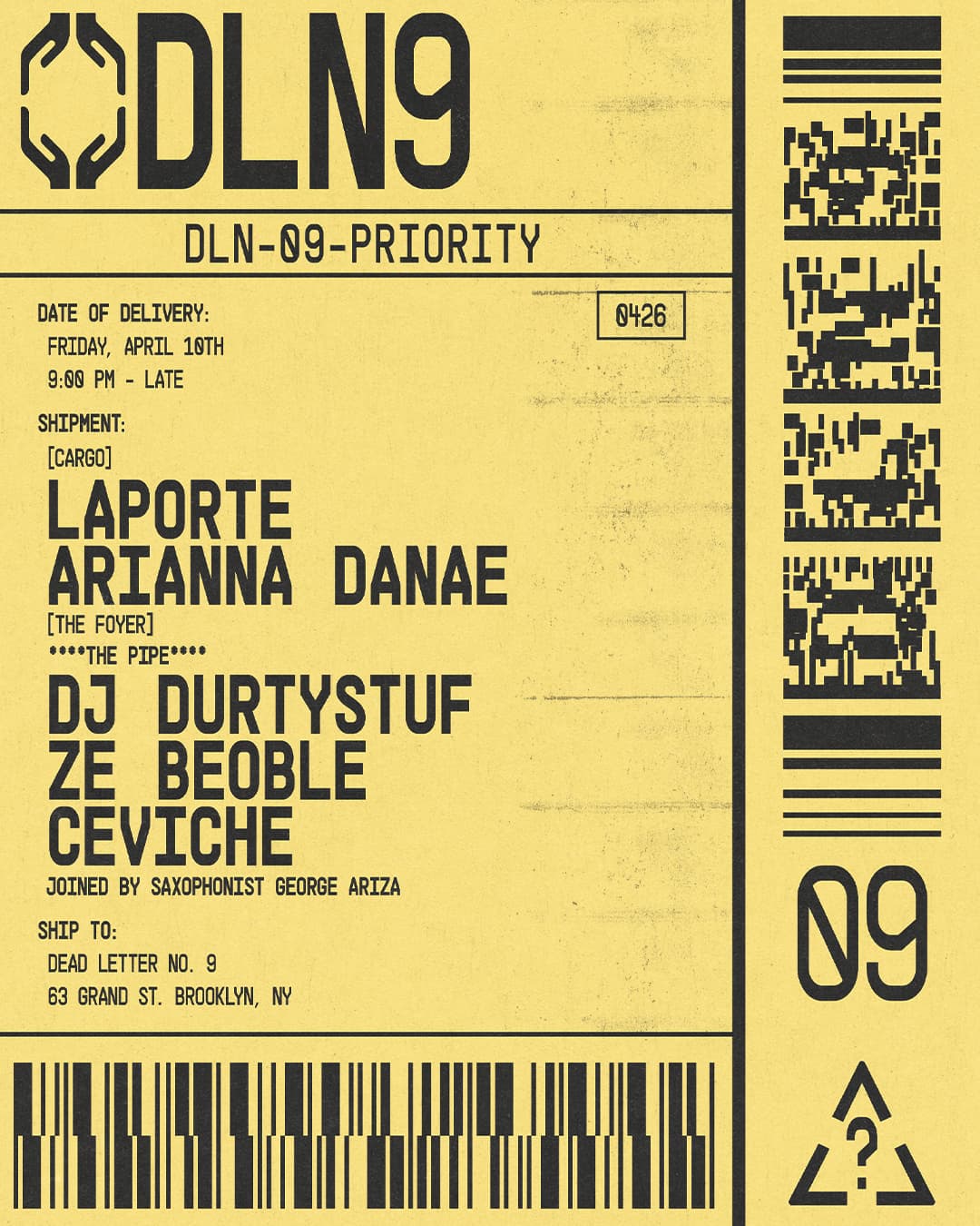 LAPORTE, Arianna Danae, Durtystuf, ZE BEOBLE, ceviché