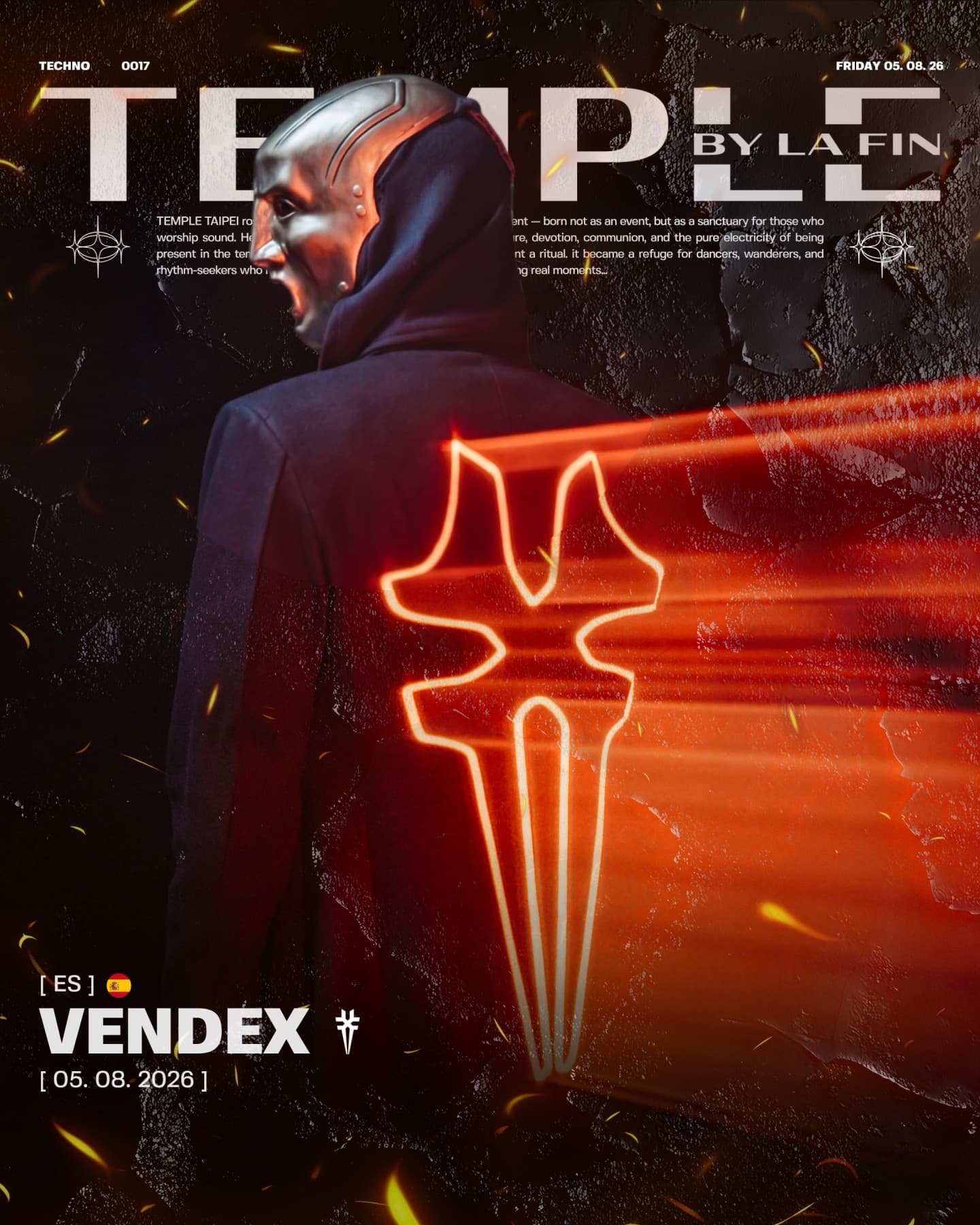 TEMPLE TAIPEI PRESENTS: Vendex - 05.08.26