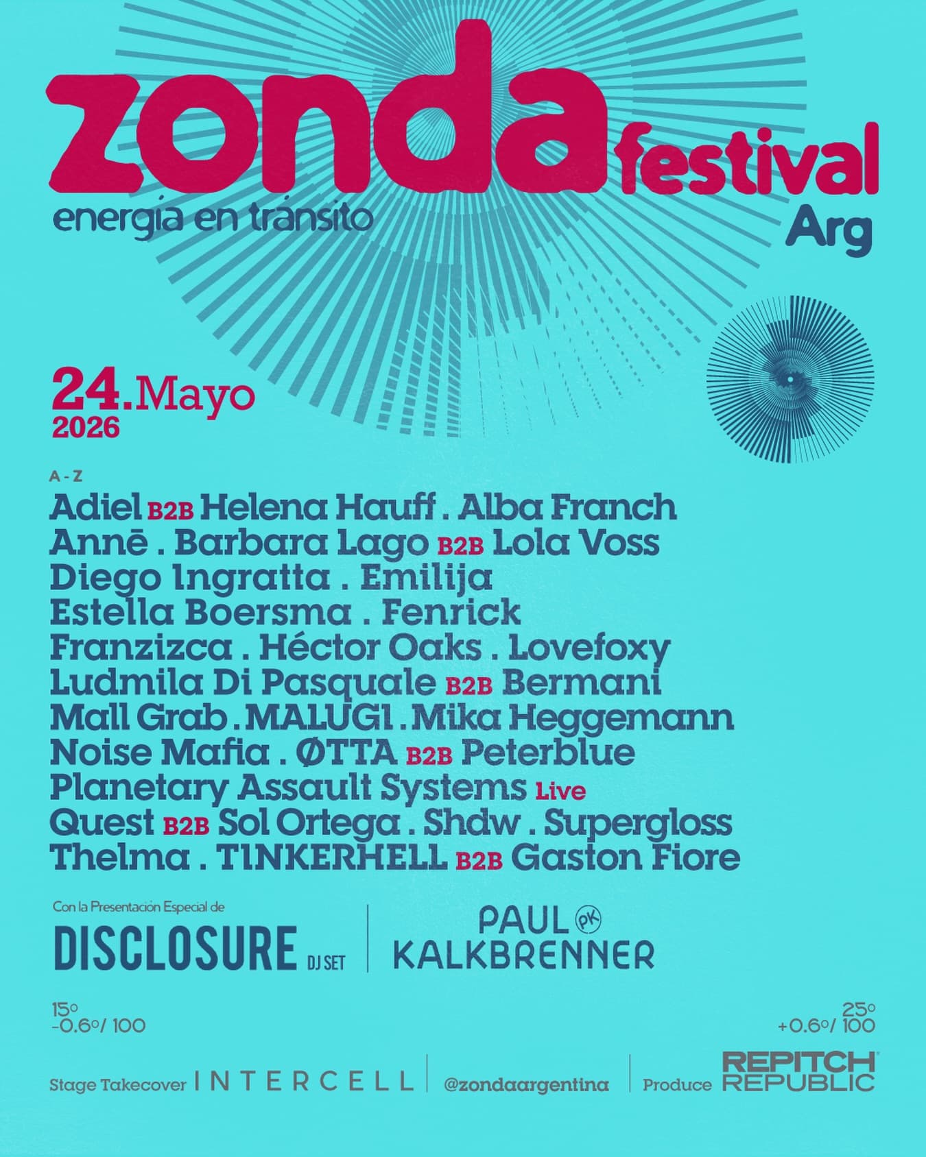 Paul Kalkbrenner + Disclosure & MORE ARTISTS - by ZONDA FESTIVAL, AUTODROMO BUENOS AIRES