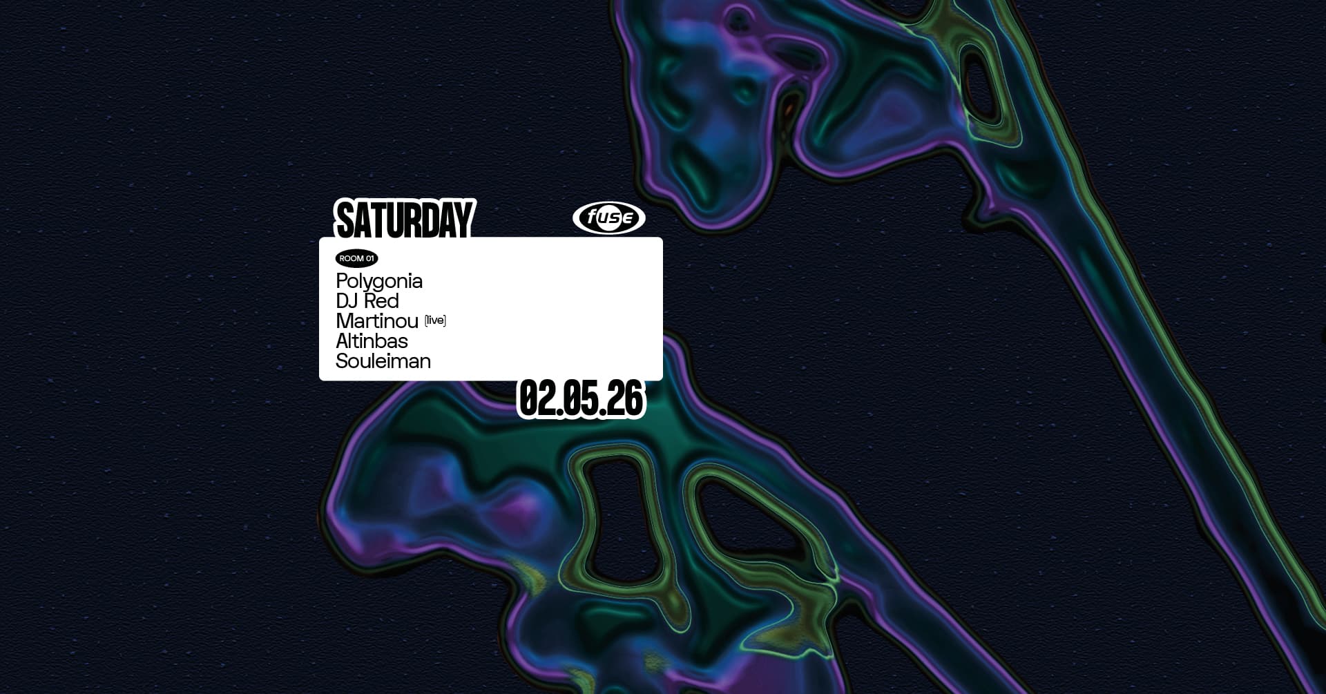 Fuse presents: Polygonia, DJ Red & Martinou (live)