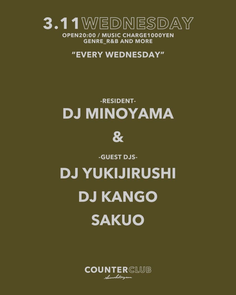 EVERY WEDNESDAY