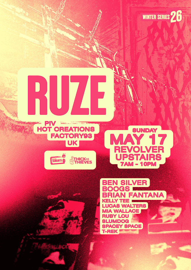 RUZE (UK) - Winter Series pres. by Thick As Thieves