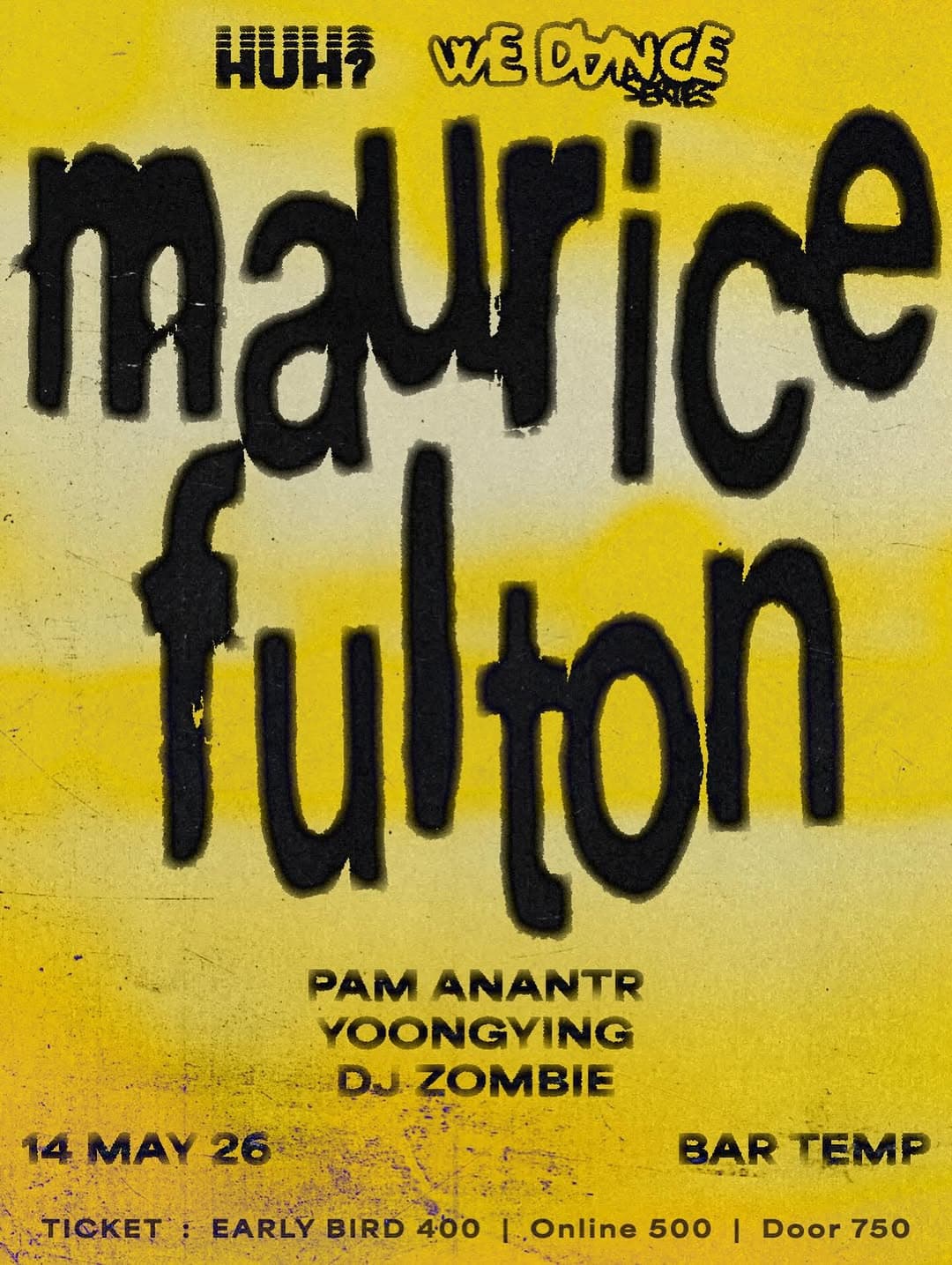HUH? returns! 'We Dance' with Maurice Fulton